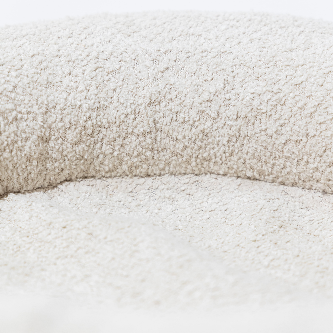 Panier pour chien rond orthopédique beige